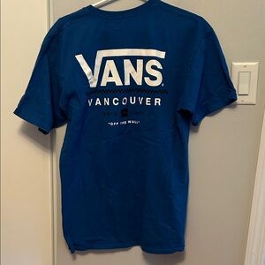 Vans Men's Blue Vancouver Logo Short Sleeve T-Shirt